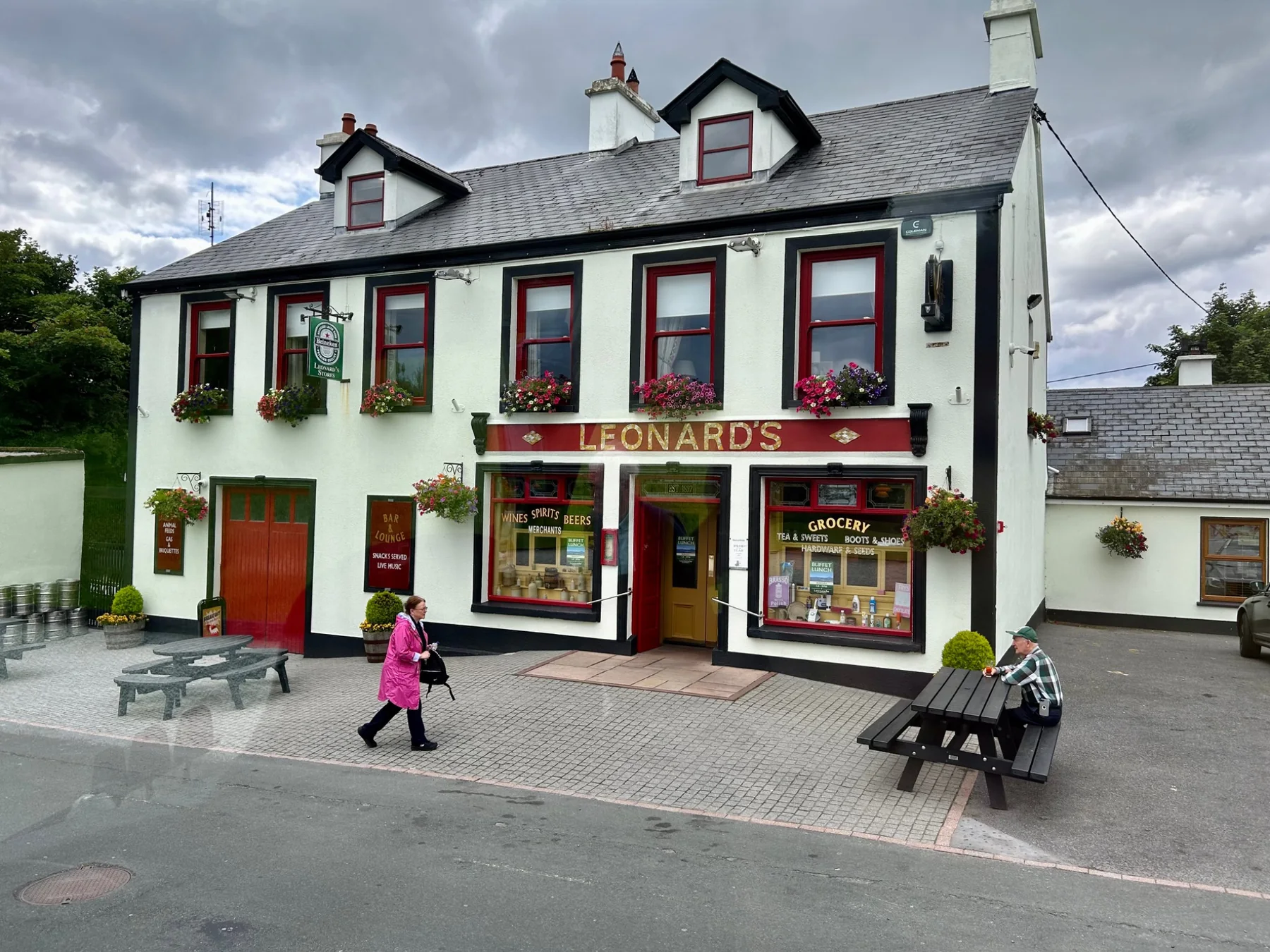 Exterior of Leonard's in Lahardane, County Mayo