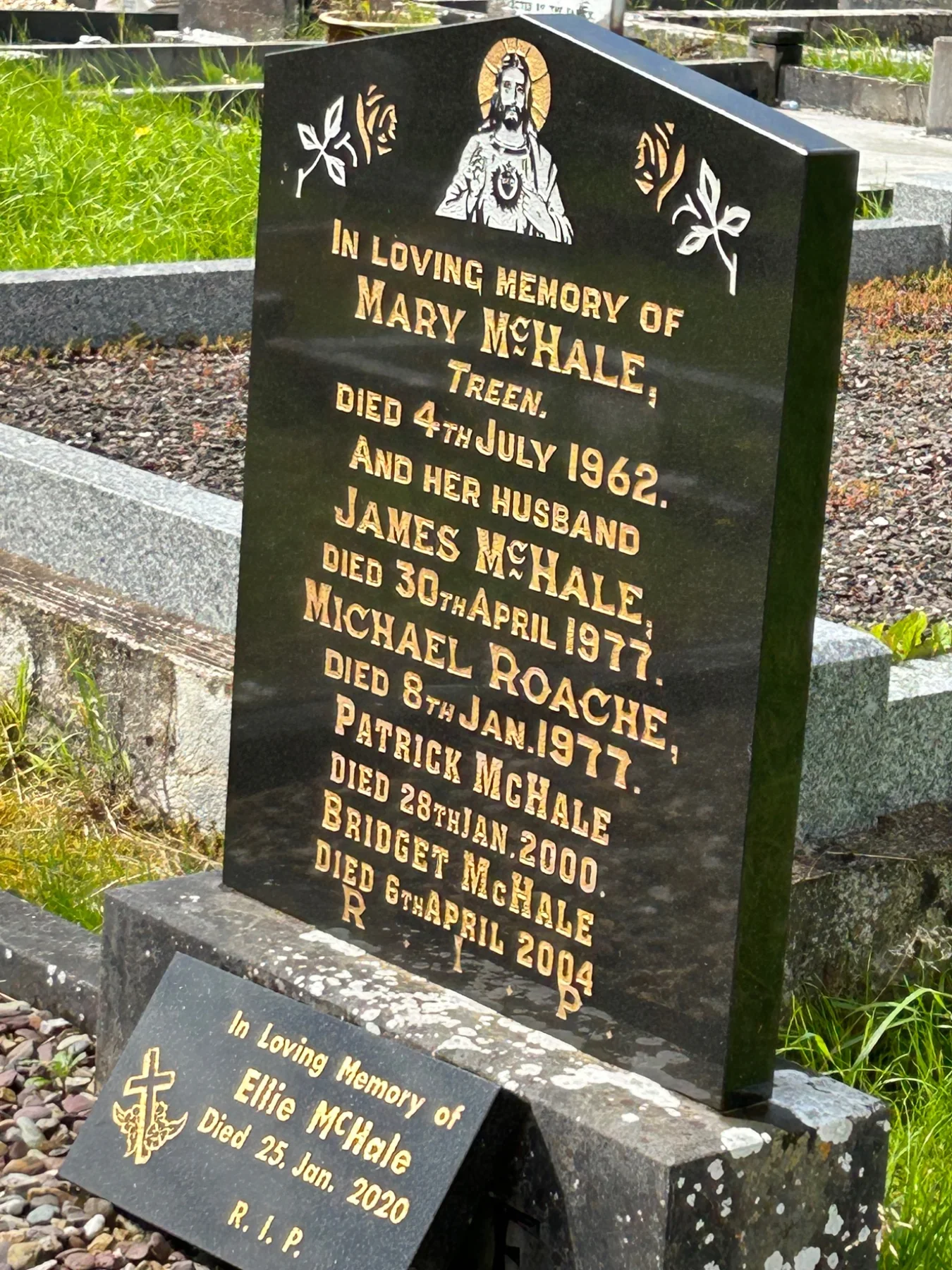 McHale family gravestone at Turlough Graveyard